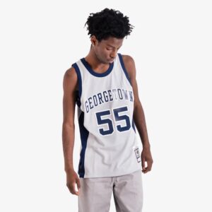 Mitchell & Ness Basketball Jersey Dikembe Mutombo Georgetown Hoyas College NCAA Swingman Jersey White 725633