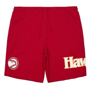 Mitchell & Ness Game Day FT Shorts Atlanta Hawks Shorts White/Red 728486