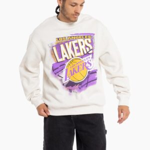 Mitchell & Ness Los Angeles Lakers Vintage Abstract NBA Crewneck T-Shirt 719591