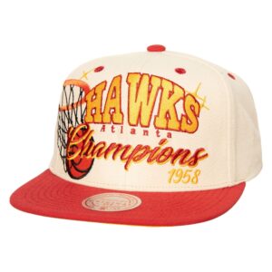 Mitchell & Ness M&N x Melody Ehsani Champions Snapback Atlanta Hawks Hat Black 728921