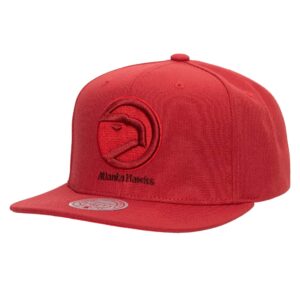 Mitchell & Ness Monochromatic Snapback HWC Atlanta Hawks Hat Red 729062