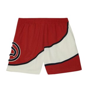 Mitchell & Ness Off Court Chenille Swingman Atlanta Hawks 1986-87 Shorts Black/White/Red 728157