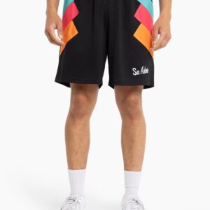 Mitchell & Ness San Antonio Spurs Wear Your Stripes NBA Mesh Shorts Black 719539