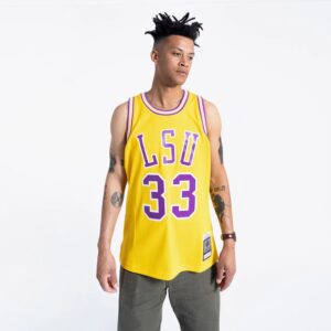 Mitchell & Ness Shaquille O'Neal Louisiana State University Tigers NCAA Swingman Jersey White 725661