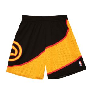 Mitchell & Ness Swingman Atlanta Hawks 1986 Black Yellow Shorts Black/Yellow/Red 728123