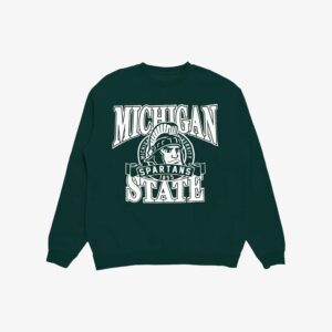 NCAA Michigan State University Mascot NCAA Crewneck Jumper T-Shirt 718356