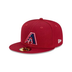 New Era Arizona Diamondbacks Bordeaux 59FIFTY MLB Fitted Hat Red-blue 722080