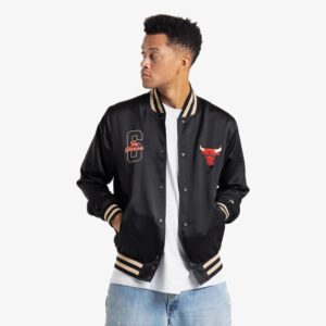 New Era Chicago Bulls NBA Lightweight Satin Jacket Violet 726716