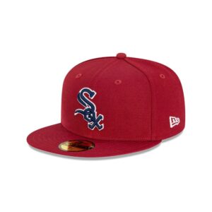 New Era Chicago White Sox Bordeaux 59FIFTY MLB Fitted Hat Burgundy 721255