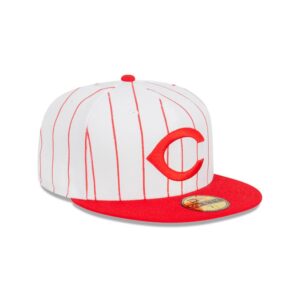 New Era Cincinnati Reds Cooperstown 59FIFTY MLB Fitted Hat Red-white 722985