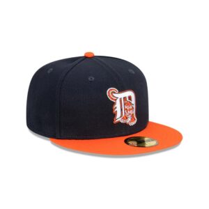 New Era Detroit Tigers Cooperstown 59FIFTY MLB Fitted Hat Black-orange 722192