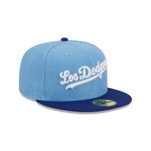 New Era Los Angeles Dodgers 59FIFTY Retro City MLB Fitted Hat Blue 722972