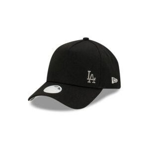 New Era Los Angeles Dodgers Metal Flawless 9FORTY A-Frame Womens MLB Snapback Hat Black 721395