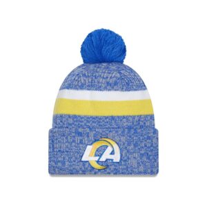 New Era Los Angeles Rams Sideline Pom Knit NFL 2023-24 Beanie Beanie Pink 723699