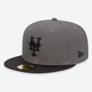 Baseball Cap New Era New York Mets De Storm Two Tone 59FIFTY MLB Fitted Hat Grey 720462