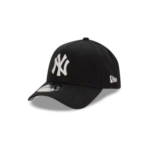 New Era New York Yankees Ripstop 9FORTY A-Frame MLB Snapback Black Hat Black 720343