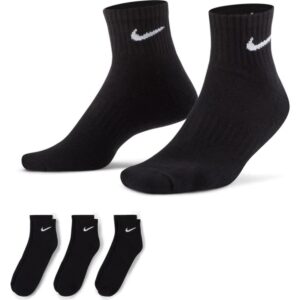 Nike Everyday Cushioned Training Ankle Socks 3 Pack Black 718373