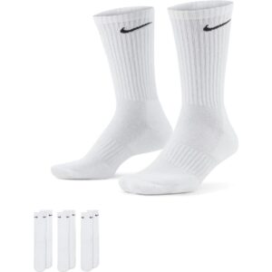 Nike Everyday Cushioned Training Crew Socks 3 Pack White 718385