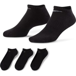 Nike Everyday Cushioned Training No-Show Socks 3 Pack Black 718395