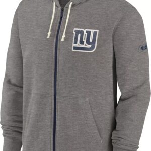 Nike New York Giants Historic Lifestyle Full Zip NFL Hoodie Yellow 724439