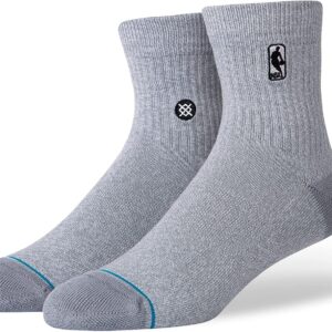 Stance Logoman Quarter NBA Gray Socks Grey 718613