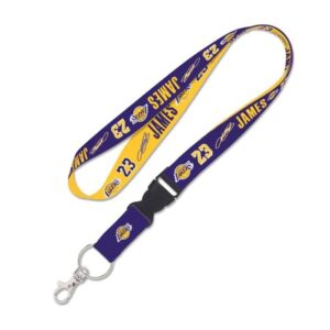 Lanyard Wincraft LeBron James Los Angeles Lakers NBA Lanyard Yellow-violet 718644