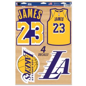 Wincraft LeBron James Los Angeles Lakers Decal 11 X 17 Stickers 727268