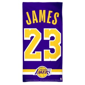 Wincraft LeBron James Los Angeles Lakers NBA Beach Towel Black 727283