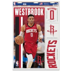 Wincraft Russell Westbrook Houston Rockets Decal 11 X 17 Stickers 727266