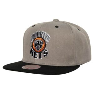 Mitchell & Ness Breakthrough Snapback Brooklyn Nets Hat Grey 737242