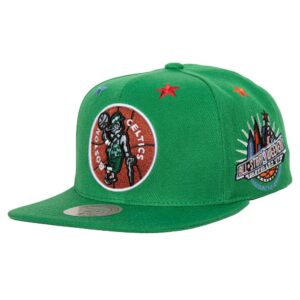 Mitchell & Ness 97 Top Star Snapback HWC Boston Celtics Hat Green 731053