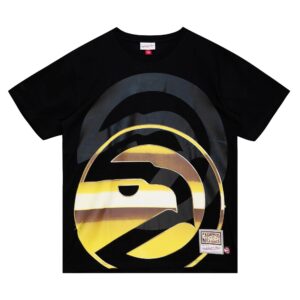 Mitchell & Ness Big Face 4.0 SS Tee Atlanta Hawks T-Shirt Black 730057