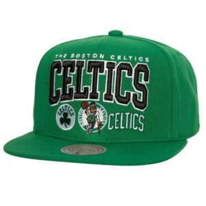 Mitchell & Ness Champ Stack Snapback Boston Celtics Hat Green 730849