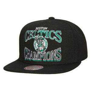 Mitchell & Ness Champions Era Snapback HWC Boston Celtics Hat Black 730883