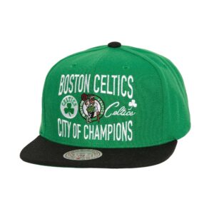 Mitchell & Ness City Love Snapback Boston Celtics Hat Green 730433