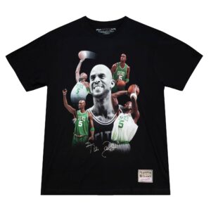 Mitchell & Ness Collage Boston Celtics Kevin Garnett T-Shirt White 733127