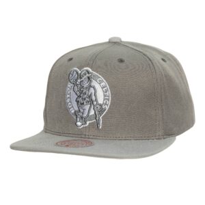 Mitchell & Ness Cool Gray Snapback Boston Celtics Hat Grey 731469