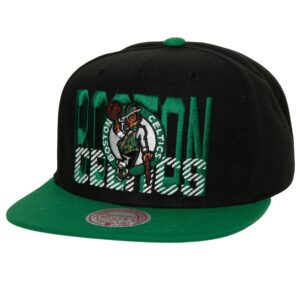 Mitchell & Ness Cross Check Snapback Boston Celtics Hat Black 730879