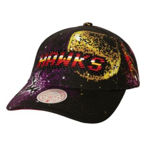 Mitchell & Ness Game Verse Pro Snapback HWC Atlanta Hawks Hat Black 729178