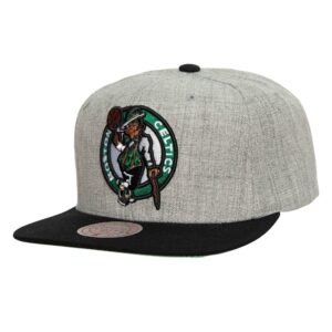 Mitchell & Ness Heather Underpop Snapback Boston Celtics Hat Grey 731399