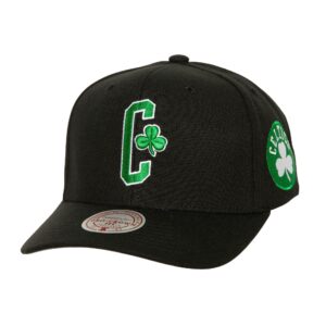 Mitchell & Ness Icon Grail Pro Snapback Boston Celtics Hat Black 730477