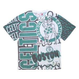 Mitchell & Ness Jumbotron 2.0 Sublimated SS Boston Celtics T-Shirt White/Green 734813