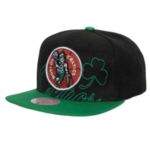 Mitchell & Ness Low Big Face Snapback HWC Boston Celtics Hat Black 731039