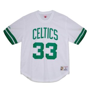 Mitchell & Ness Name And Number Mesh Top Boston Celtics 1986-87 Larry Bird White T-Shirt White 734892