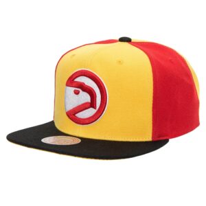 Mitchell & Ness On The Block Snapback HWC Atlanta Hawks Hat Yellow 729213