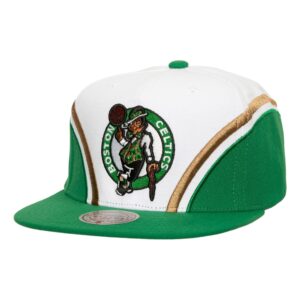 Mitchell & Ness Overhead Snapback Boston Celtics Hat White 730469