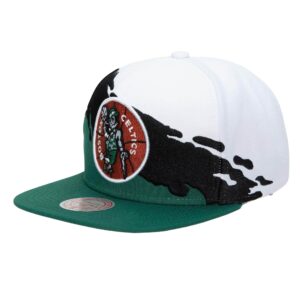 Mitchell & Ness Paintbrush Snapback HWC Boston Celtics Hat White 731030