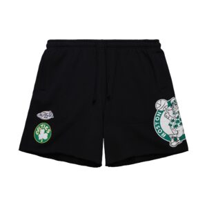 Mitchell & Ness Postgame Fleece Vintage Logo Boston Celtics Shorts Black 731697