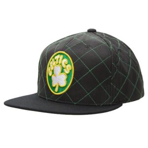 Mitchell & Ness Quilted Taslan Snapback HWC Boston Celtics Hat Black 731413