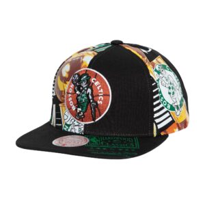 Mitchell & Ness Shirt Remix Snapback HWC Boston Celtics Hat Black 731016